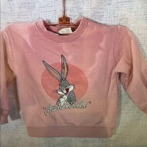 Kids Pink Bugs Bunny Sweatshirt